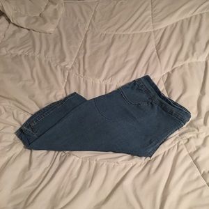 Denim capris